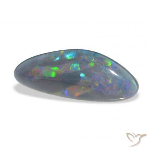 Opala Triplet Multicolorido Natural 6.71ct, Chique, Opaco