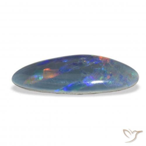 Opala Triplet Multicolorido Natural 6.71ct, Chique, Opaco