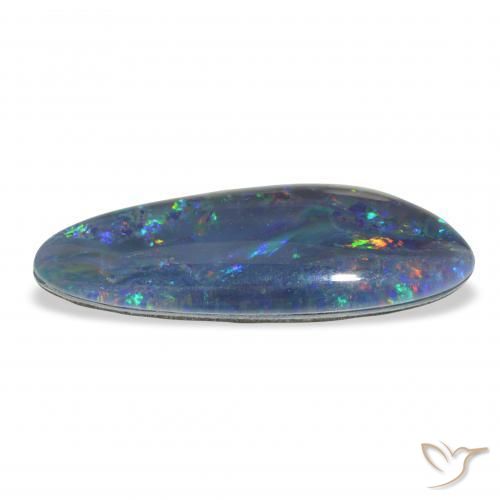 Opala Triplet Multicolorido Natural 6.48ct, Chique, Opaco