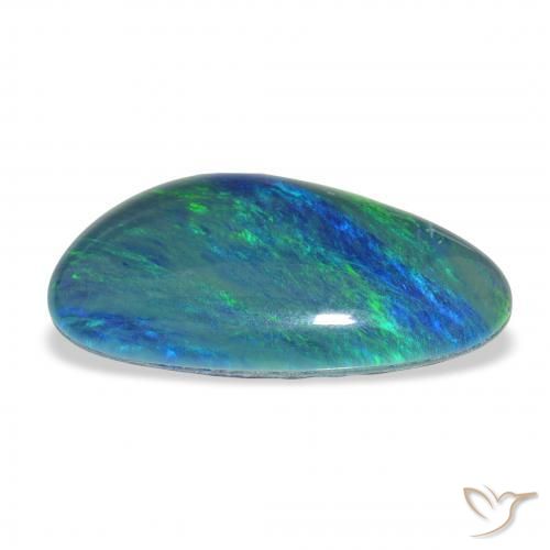 Opala Triplet Multicolorido Natural 9.60ct, Chique, Opaco
