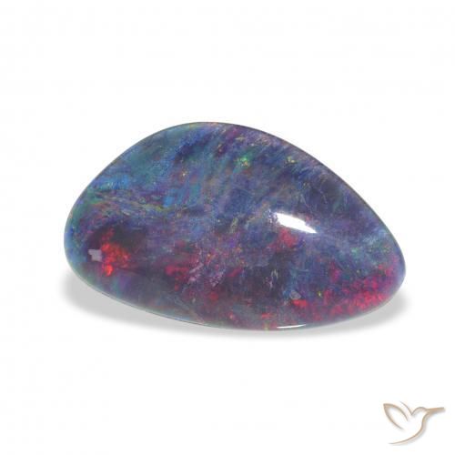 Opala Triplet Multicolorido Natural 3.71ct, Chique, Opaco