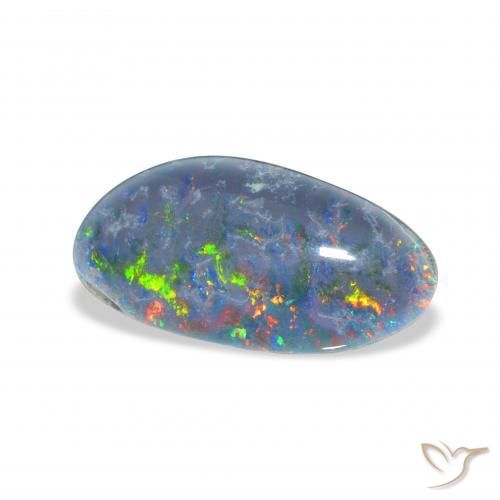 Opala Triplet Multicolorido Natural 3.72ct, Chique, Opaco