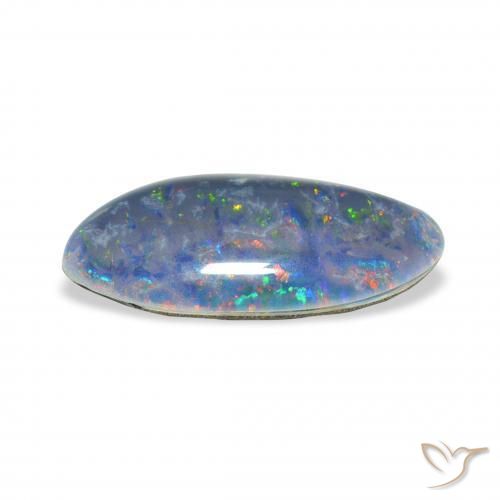 Opala Triplet Multicolorido Natural 3.72ct, Chique, Opaco
