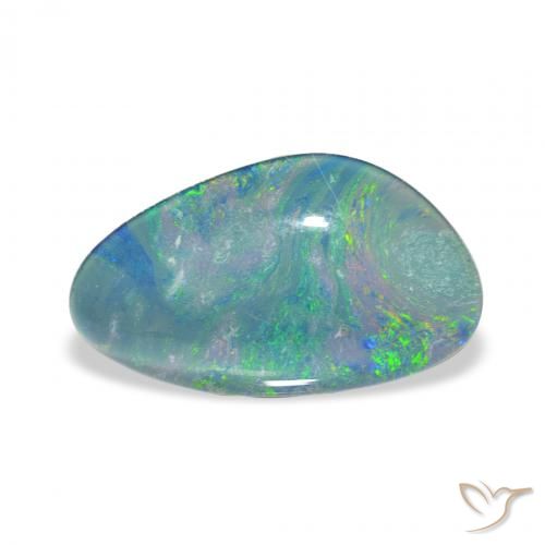 3.34ct Natural Multicolorido Opala Triplet, Chique, Opaco