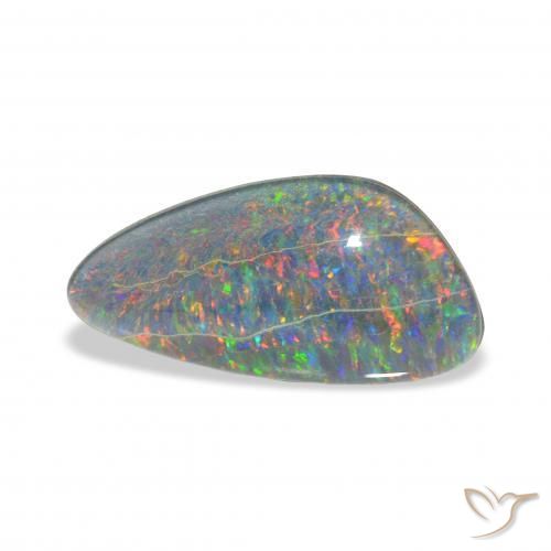 Opala Triplet Multicolorido Natural 4.23ct, Chique, Opaco
