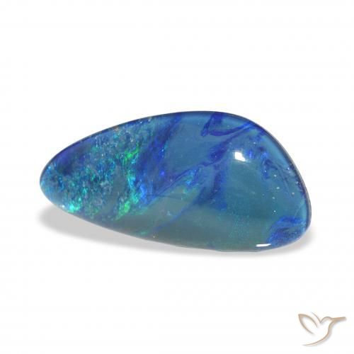 Opala Triplet Multicolorido Natural 4.27ct, Chique, Opaco
