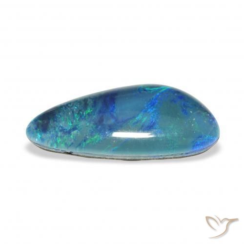Opala Triplet Multicolorido Natural 4.27ct, Chique, Opaco