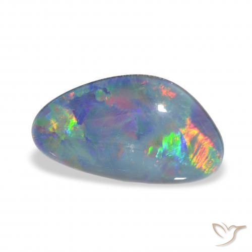 Opala Triplet Multicolorido Natural 4.20ct, Chique, Opaco
