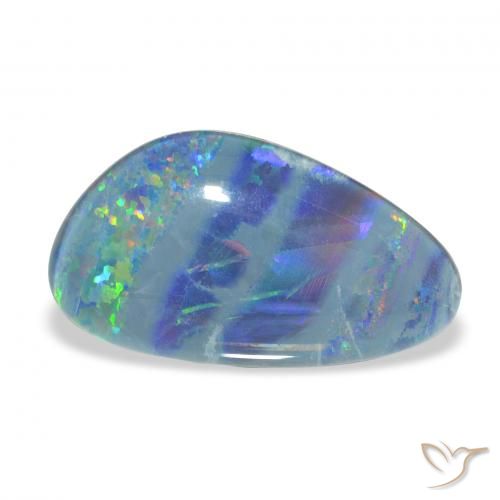 7.90ct Multicolorido Opala Triplet, Chique, Opaco
