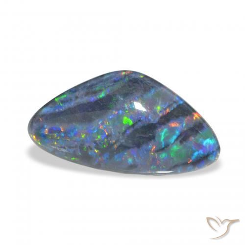 Opala Triplet Multicolorido Natural 6.75ct, Chique, Opaco