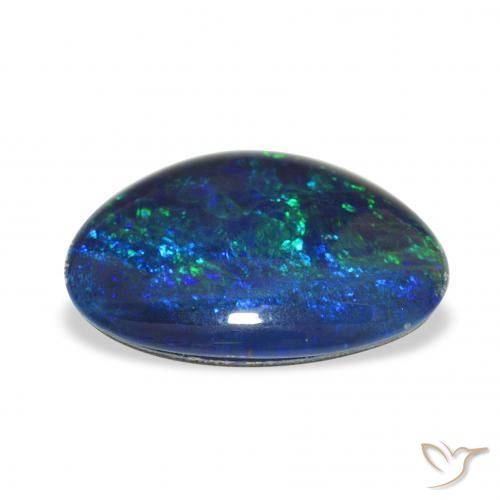Opala Triplet Multicolorido Natural 6.91ct, Chique, Opaco