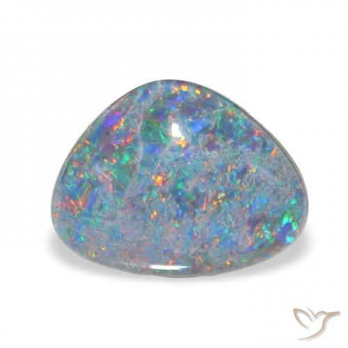 3.88ct Multicolorido Opala Triplet, Chique, Opaco
