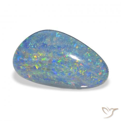 Opala Triplet Multicolorido Natural 7.88ct, Chique, Opaco
