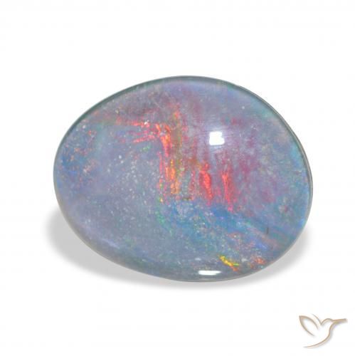 Opala Triplet Multicolorido Natural 9.33ct, Chique, Opaco