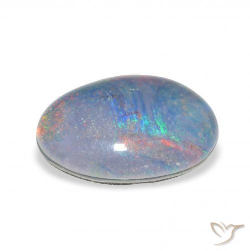 Opala Triplet Multicolorido Natural 9.33ct, Chique, Opaco