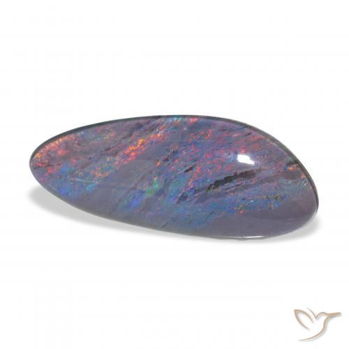 Opala Triplet Multicolorido Natural 6.45ct, Chique, Opaco