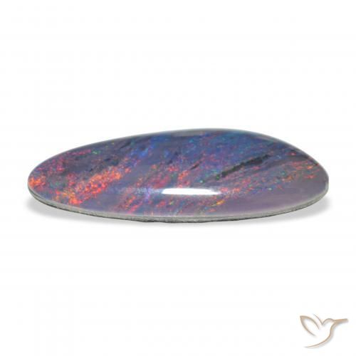 Opala Triplet Multicolorido Natural 6.45ct, Chique, Opaco