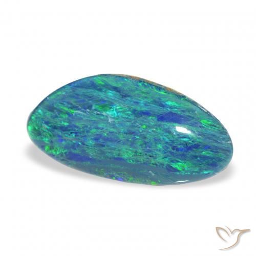 Opala Triplet Multicolorido Natural 2.49ct, Chique, Opaco