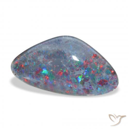 Opala Triplet Multicolorido Natural 6.95ct, Chique, Opaco