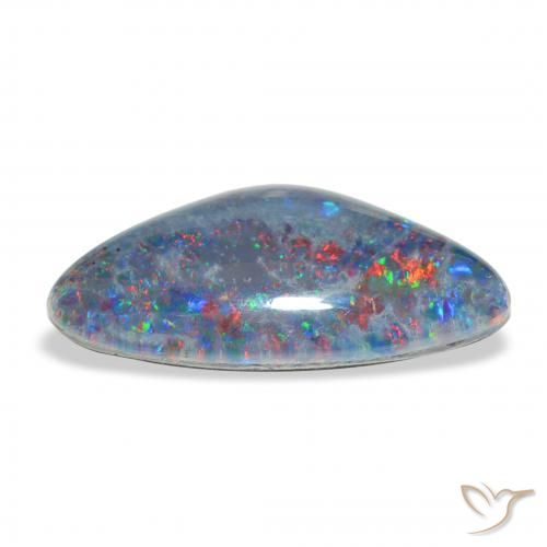 Opala Triplet Multicolorido Natural 6.95ct, Chique, Opaco