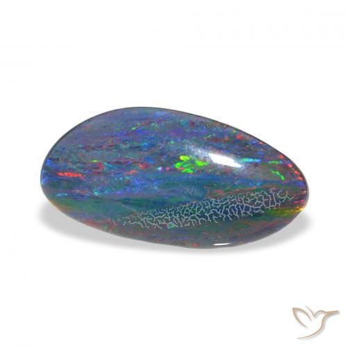 Opala Triplet Multicolorido Natural 3.38ct, Chique, Opaco