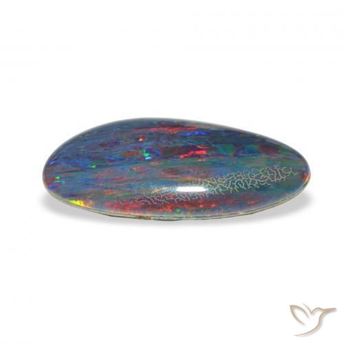 Opala Triplet Multicolorido Natural 3.38ct, Chique, Opaco