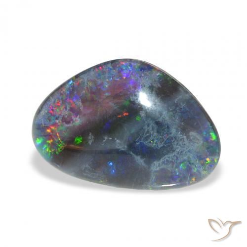 Opala Triplet Multicolorido Natural 6.75ct, Chique, Opaco