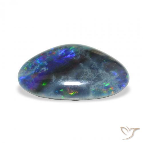 Opala Triplet Multicolorido Natural 6.75ct, Chique, Opaco