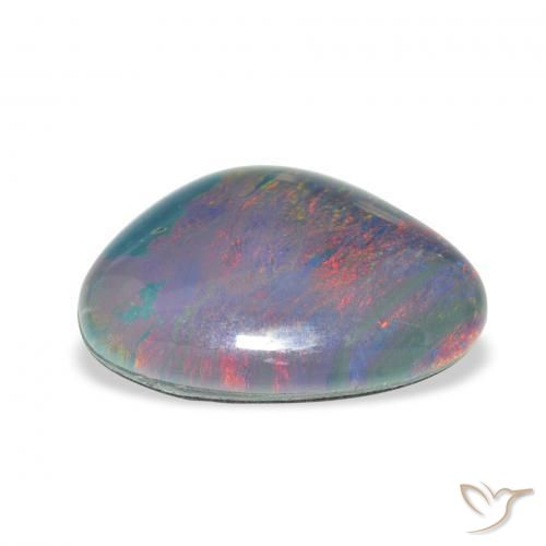 Opala Triplet Multicolorido Natural 6.25ct, Chique, Opaco
