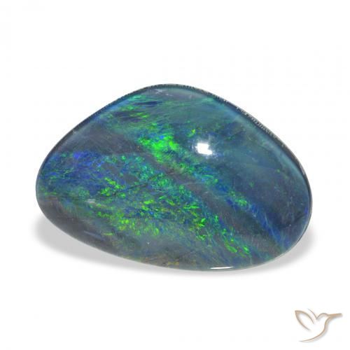 Opala Triplet Multicolorido Natural 6.55ct, Chique, Opaco