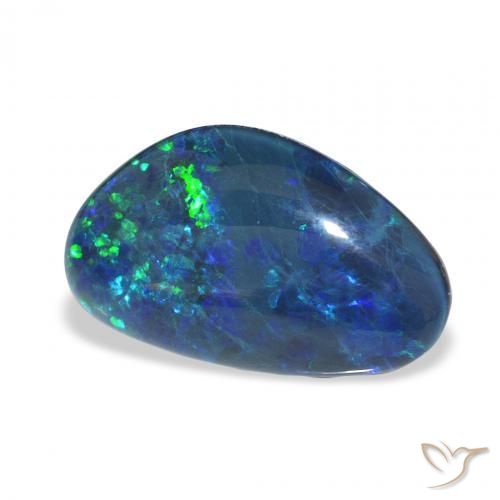 Opala Triplet Multicolorido Natural 6.14ct, Chique, Opaco