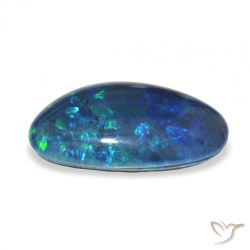 Opala Triplet Multicolorido Natural 6.14ct, Chique, Opaco