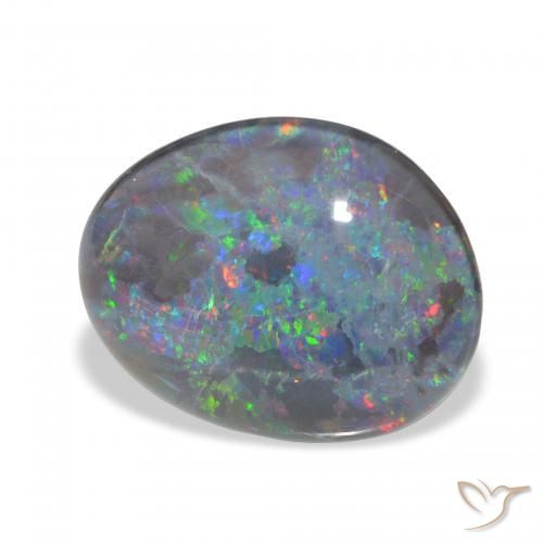 Opala Triplet Multicolorido Natural 8.78ct, Chique, Opaco