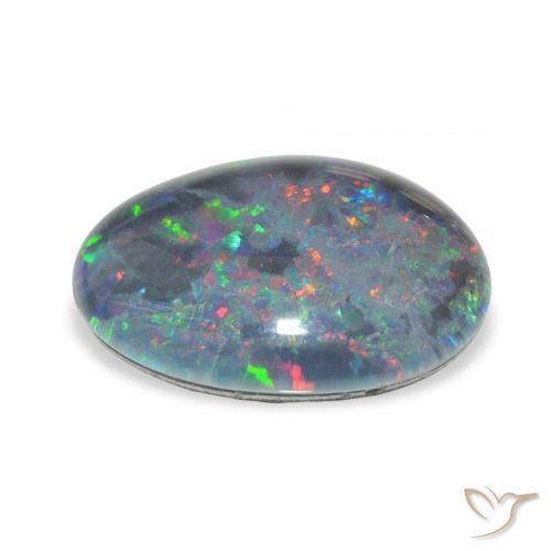Opala Triplet Multicolorido Natural 8.78ct, Chique, Opaco
