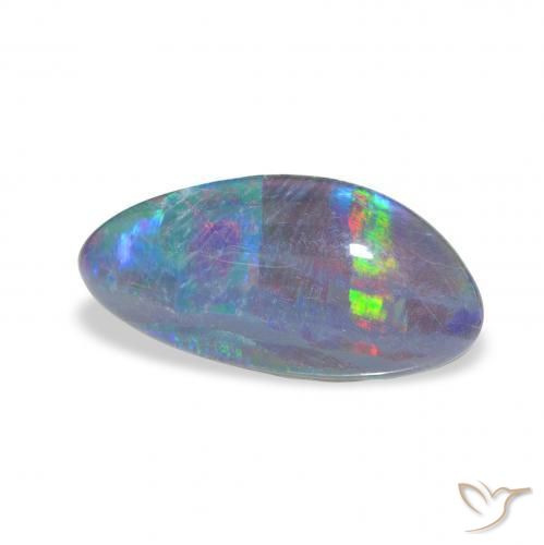 Opala Triplet Multicolorido Natural 2.36ct, Chique, Opaco