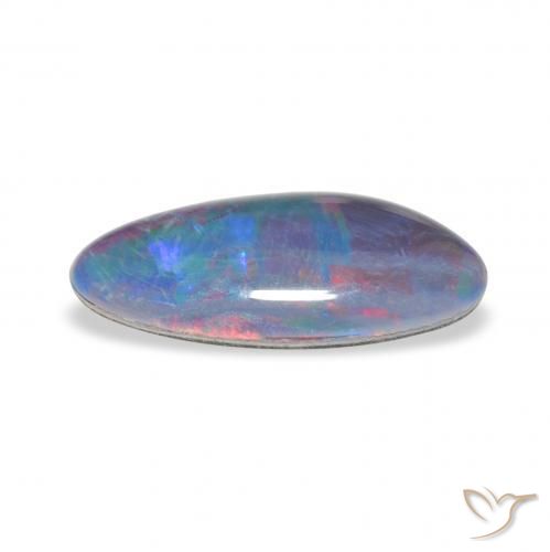 Opala Triplet Multicolorido Natural 2.36ct, Chique, Opaco
