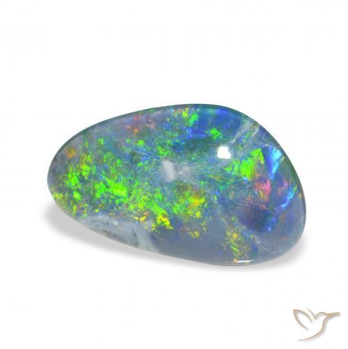 Opala Triplet Multicolorido Natural 3.45ct, Chique, Opaco