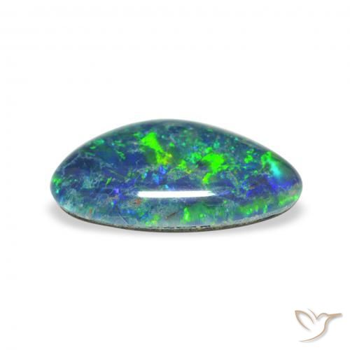 Opala Triplet Multicolorido Natural 2.33ct, Chique, Opaco