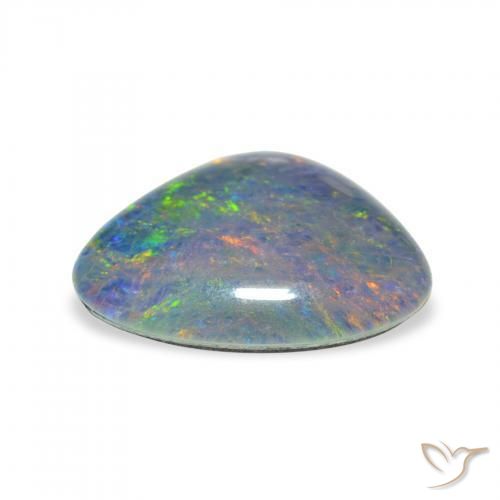 Opala Triplet Multicolorido Natural 4.24ct, Chique, Opaco