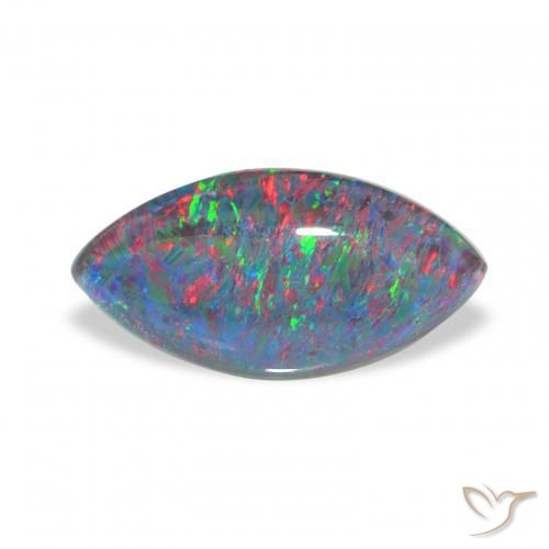 1.90ct Multicolorido Opala Triplet, Marquesa, Opaco