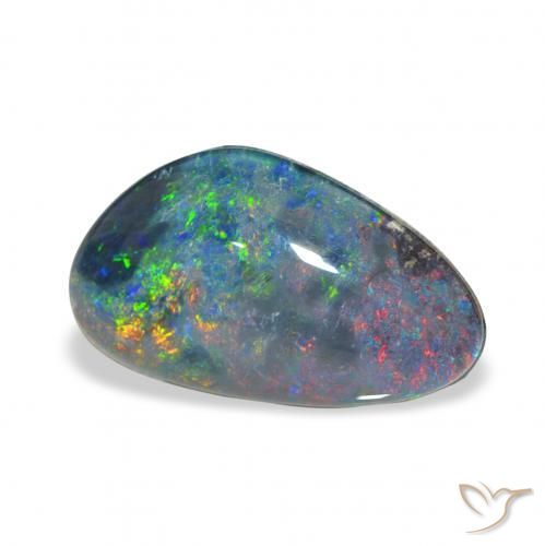 Opala Triplet Multicolorido Natural 3.73ct, Chique, Opaco