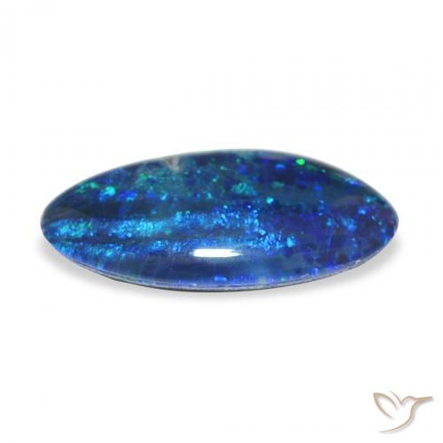 Opala Triplet Multicolorido Natural 4.47ct, Chique, Opaco