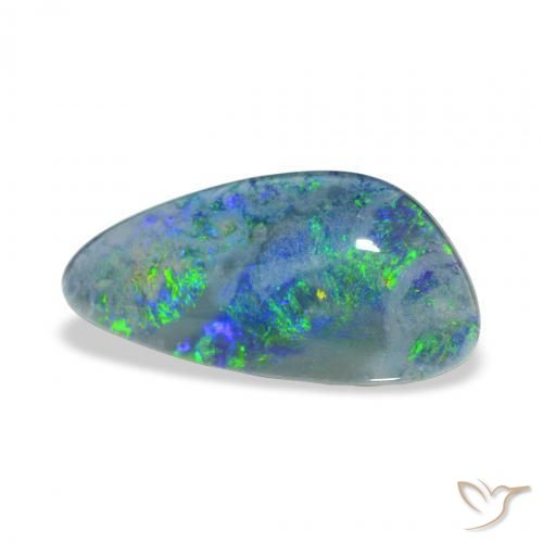 Opala Triplet Multicolorido Natural 4.12ct, Chique, Opaco