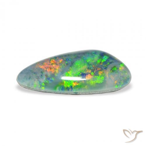 Opala Triplet Multicolorido Natural 4.12ct, Chique, Opaco