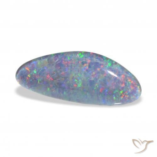 Opala Triplet Multicolorido Natural 7.89ct, Chique, Opaco