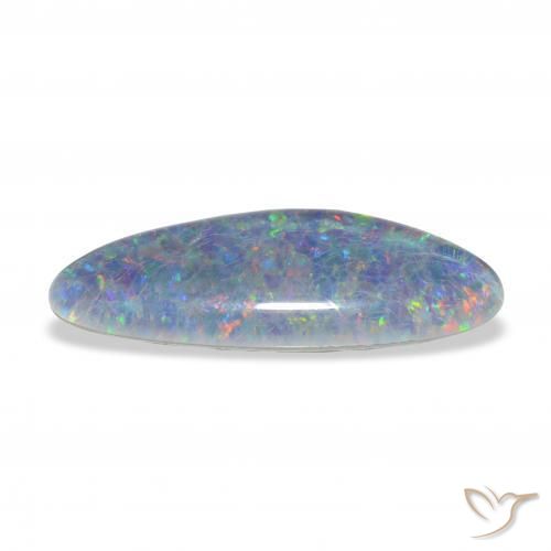 Opala Triplet Multicolorido Natural 7.89ct, Chique, Opaco