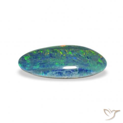 Opala Triplet Multicolorido Natural 2.52ct, Chique, Opaco