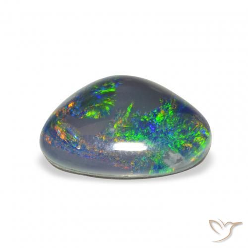 Opala Triplet Multicolorido Natural 4.00ct, Chique, Opaco