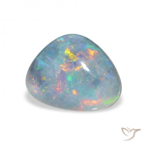 Opala Triplet Multicolorido Natural 4.46ct, Chique, Opaco