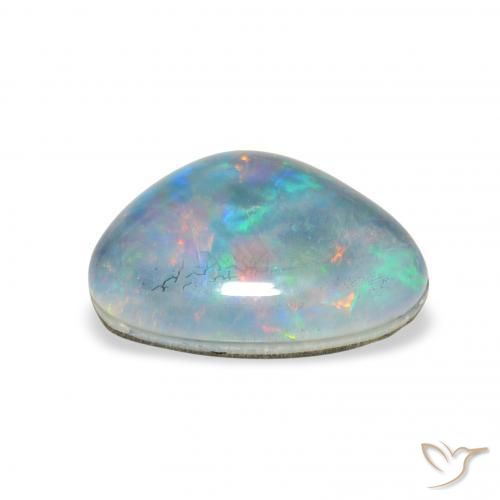 Opala Triplet Multicolorido Natural 4.46ct, Chique, Opaco
